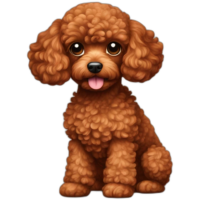 red toy-poodle emoji