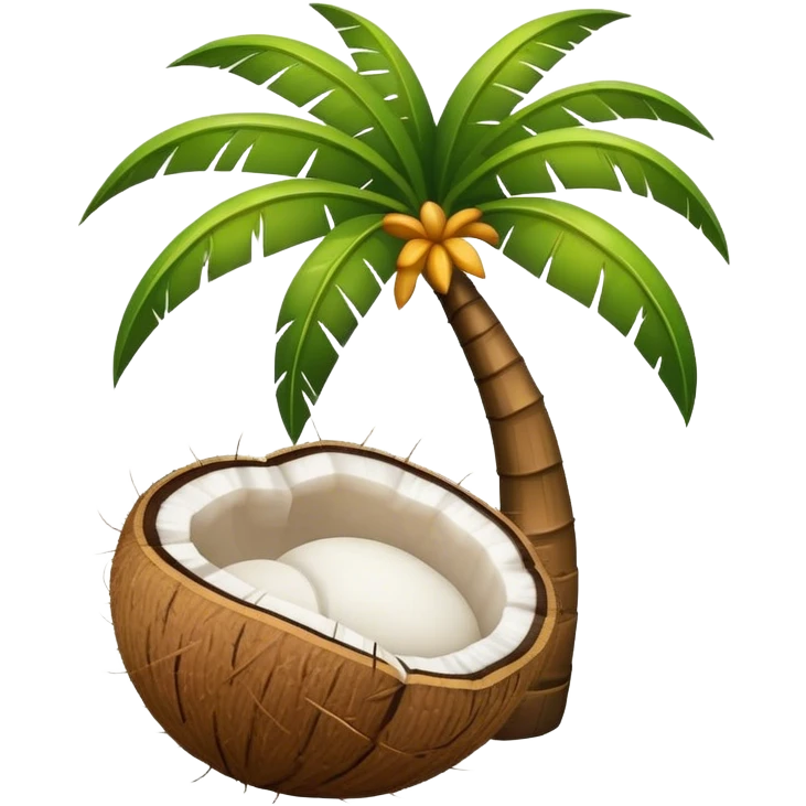 sleeping coconut tree emoji