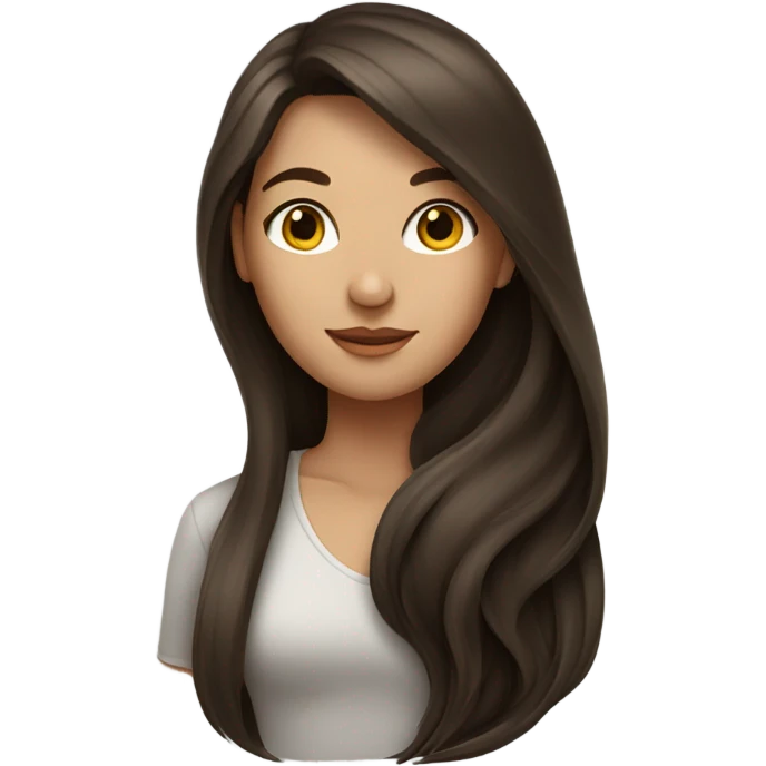 A brunette girl emoji