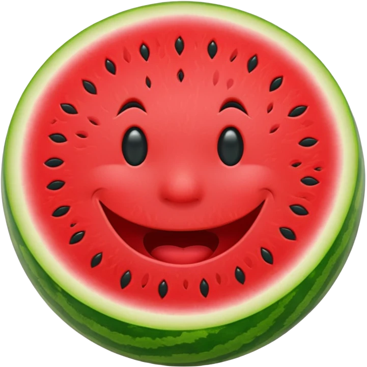 watermelon smile emoji