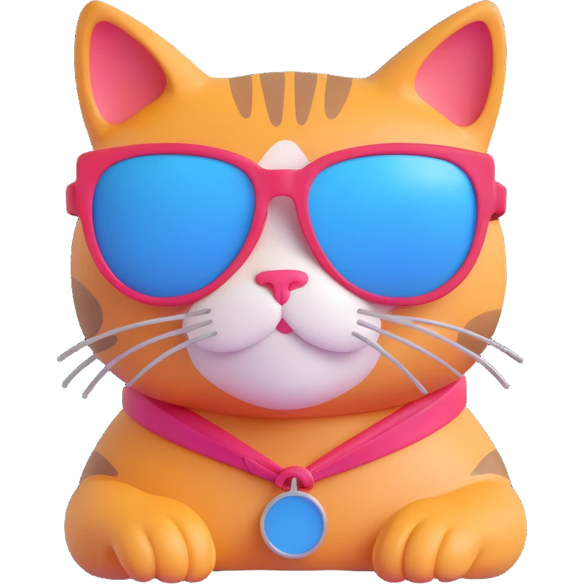 cat wearing sunglasses emoji