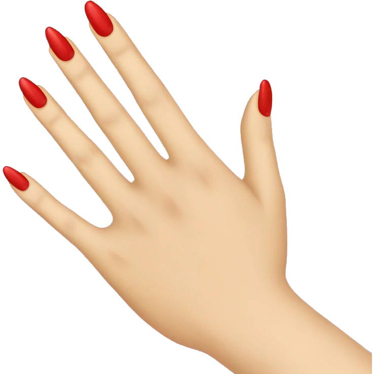 Red nails  emoji