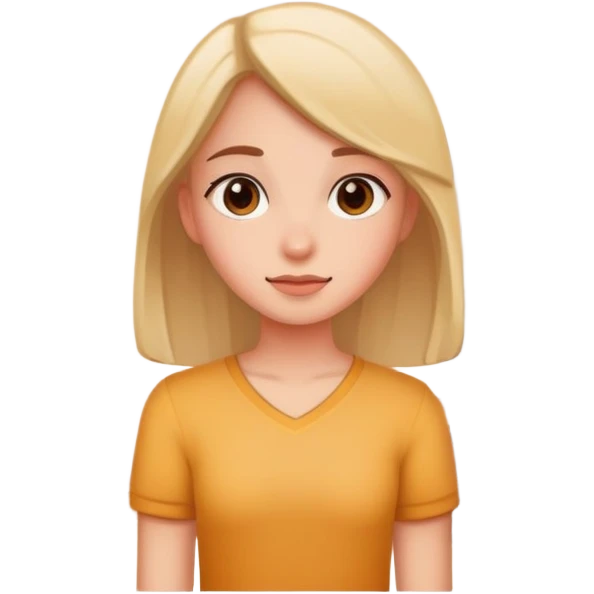 A girl in a home emoji