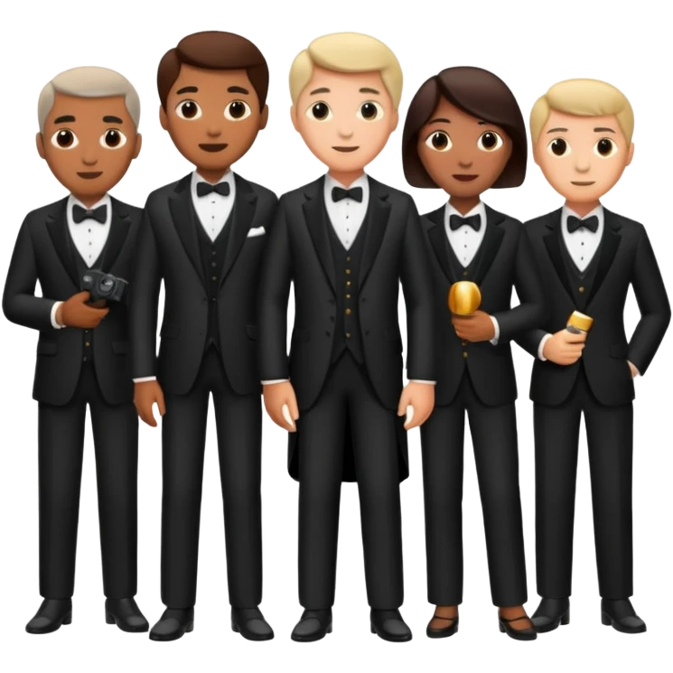 a group of directors standing emoji