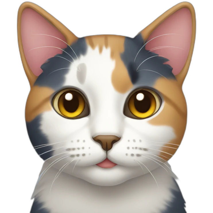 Tricolor cat emoji