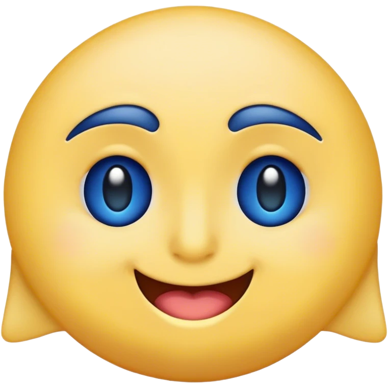 Dark blue wink emoji  emoji