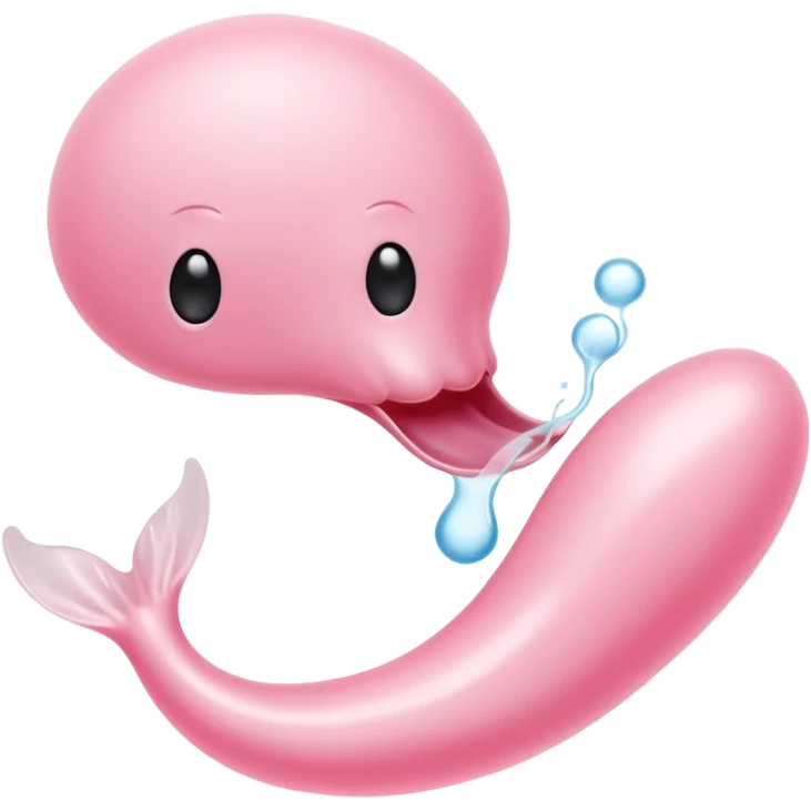 Black sperms swim to ovary emoji