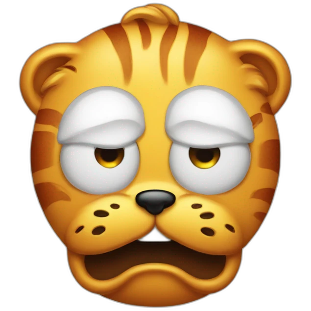 Garfield with Ghost opera  emoji