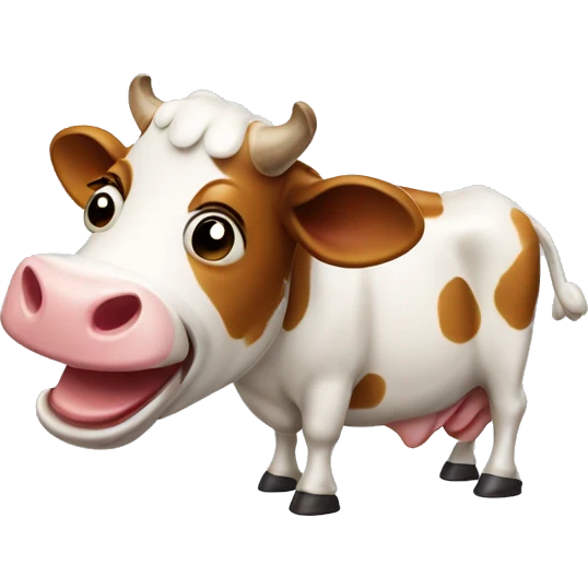 laughing cow with tears emoji