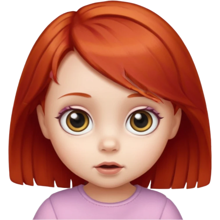 red hair baby girl big yes emoji