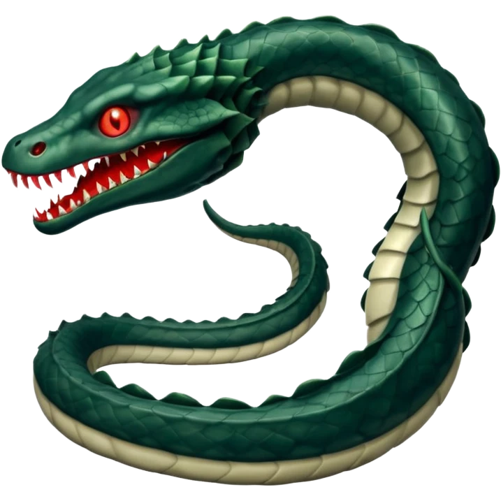 Leviathan – Massive scaled beast with glowing eyes. emoji