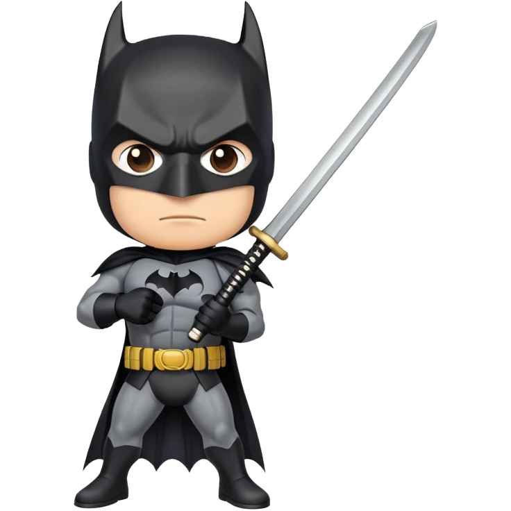 batman con una katana in mano emoji