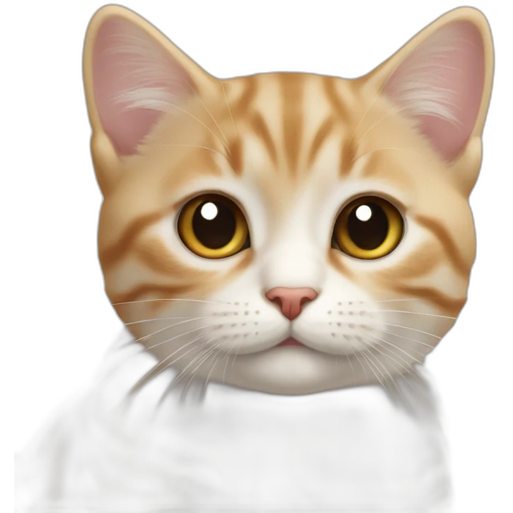 Un chaton avec une expression de désintérêt. emoji