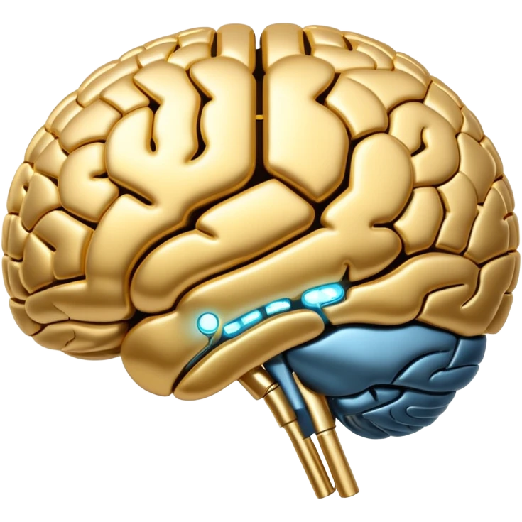 large language model, stylized AI brain with speech bubbles emoji