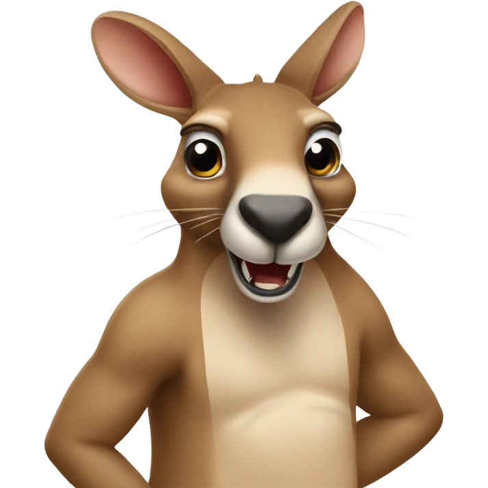 Kangaroo boxing ￼ emoji