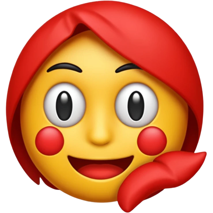 Create a text based emoji. The text should read "I gotchu". The text should be red, and the background white. emoji