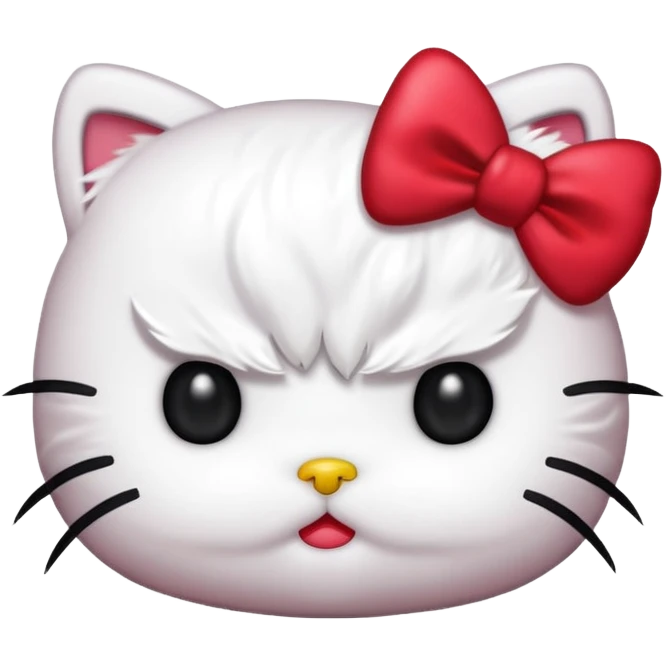 Angry hello kitty  emoji