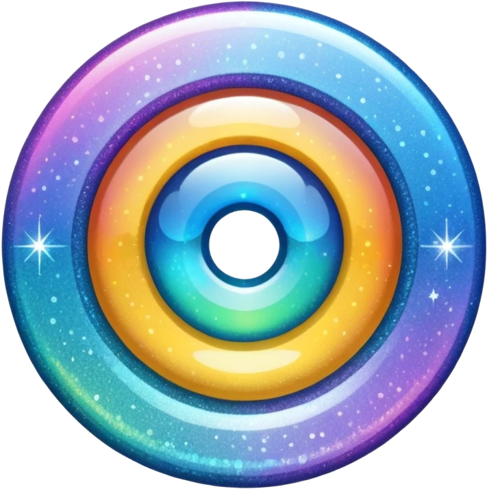 Glitter inner circle emoji