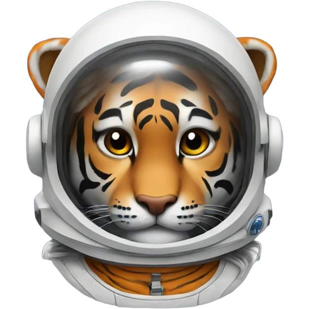 tiger using an astronaut hat emoji