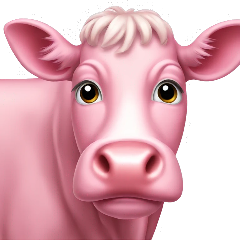pink cow emoji