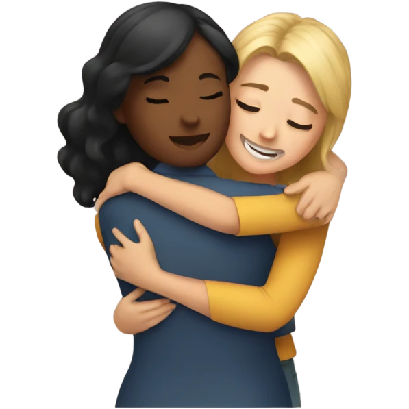 Hugs women emoji
