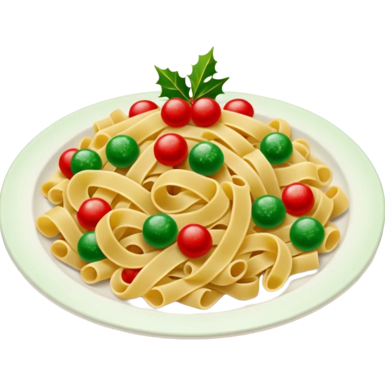 Christmas pasta emoji