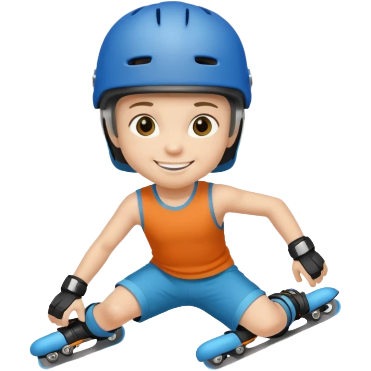 Roller blader child emoji