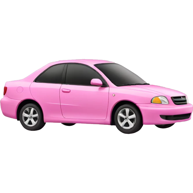 Pink car emoji