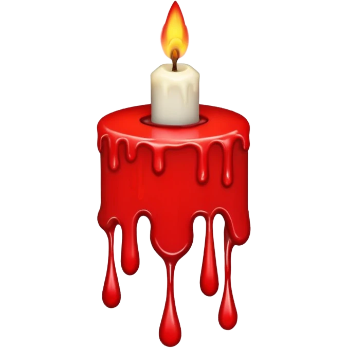 Bloody candle emoji