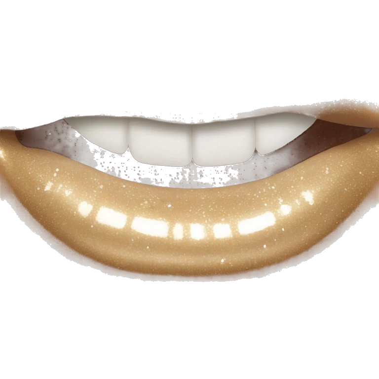 beige sparkly lipgloss emoji