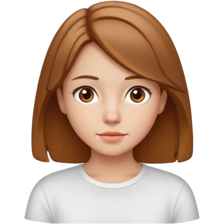 мила дівчинка з русим волоссям тдо грудей emoji