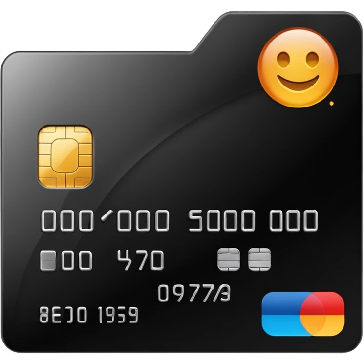black credit card, no text emoji