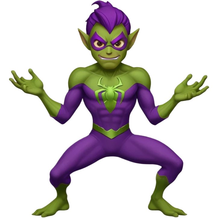 Green goblin classic Spiderman  emoji