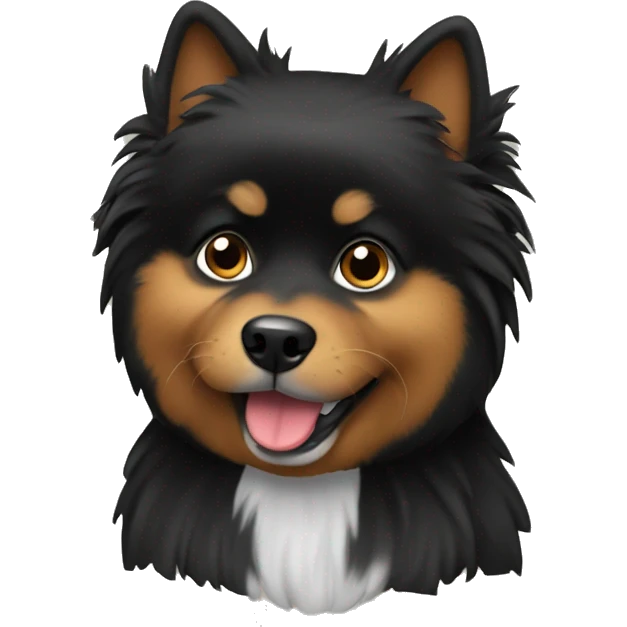 Black mittelspitz emoji