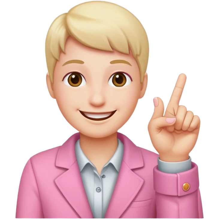 Pinky finer sticking up  emoji