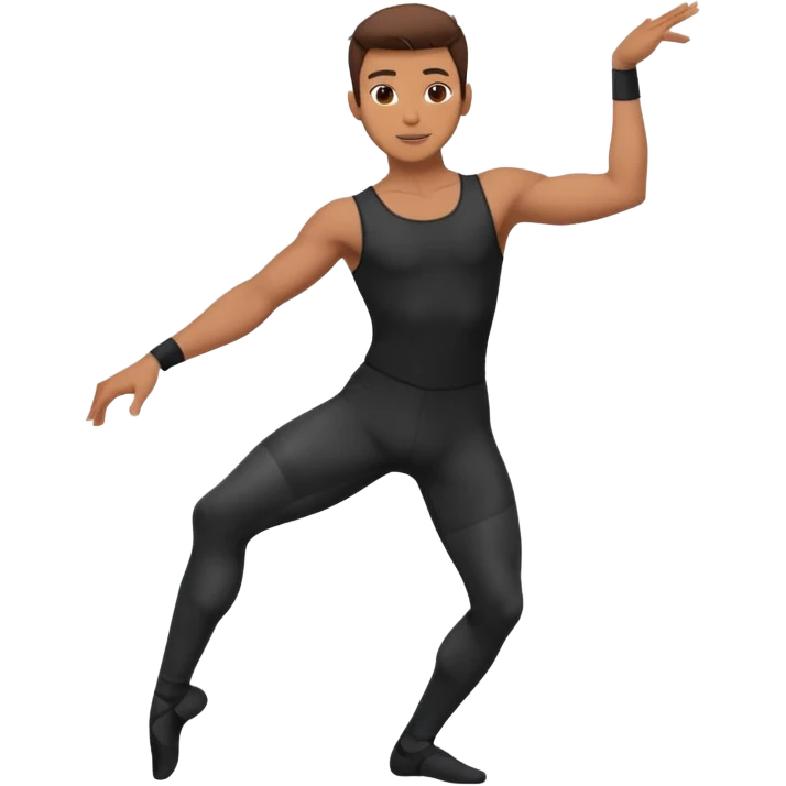 male dance choreographer with full tights  emoji