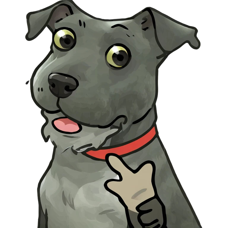 Schnauzer blowing a kiss emoji