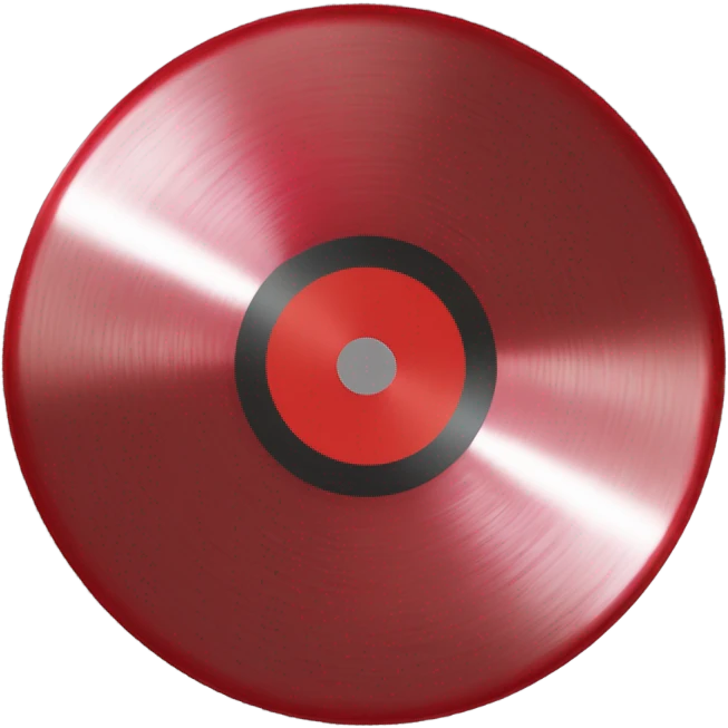 record vinyl red emoji