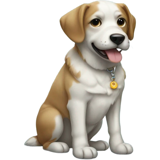 dog with sea emoji