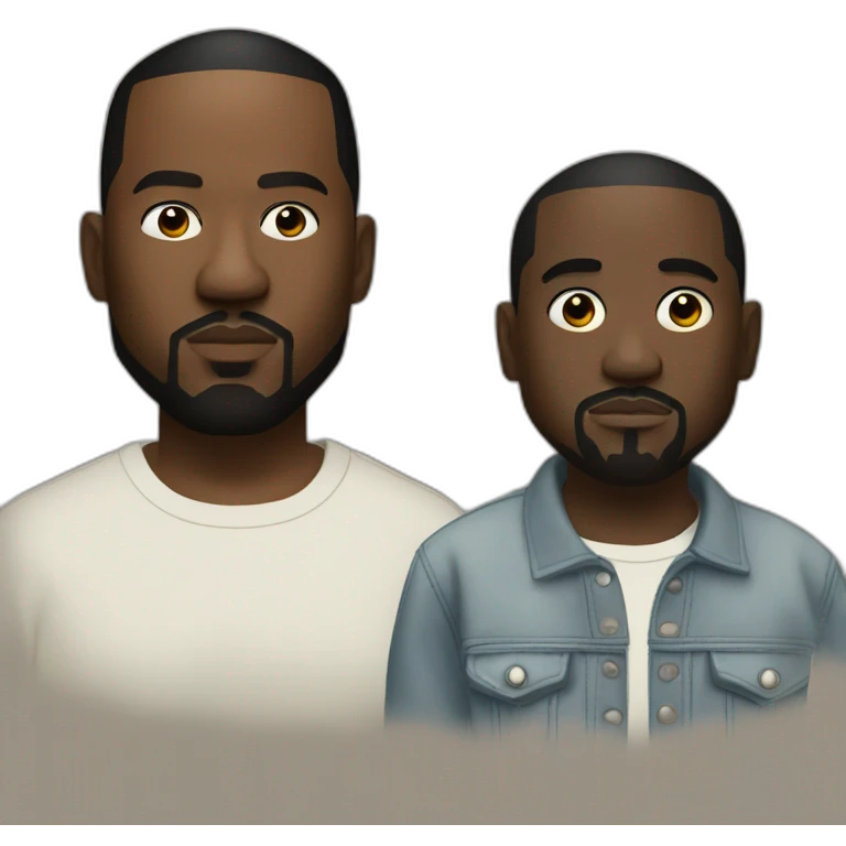 Kendrick Lamar and kanye west emoji