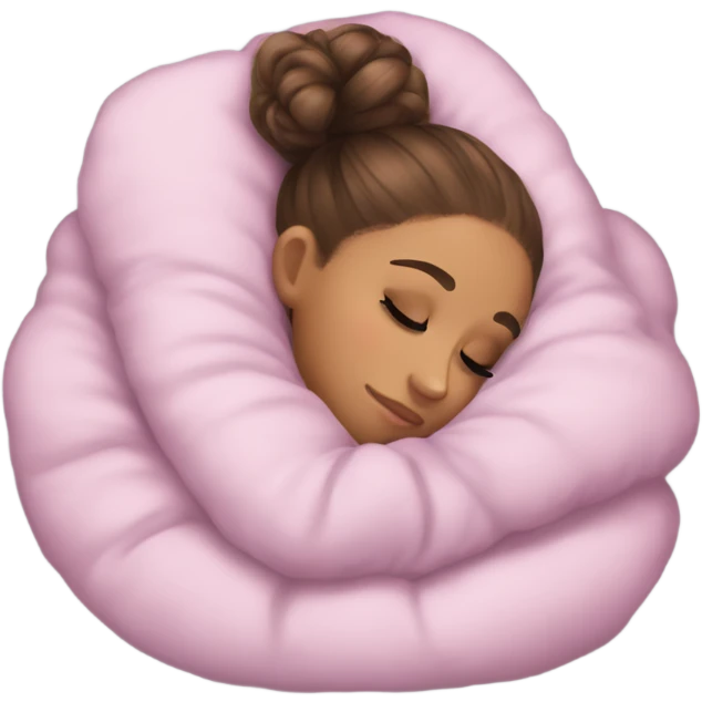 Ariana Grande sleeping emoji