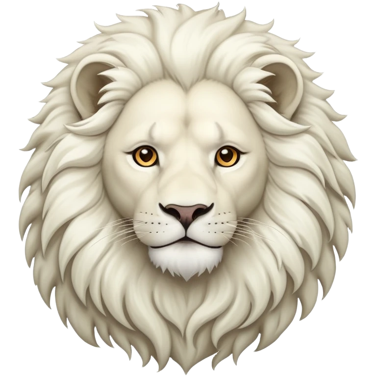 white lion emoji