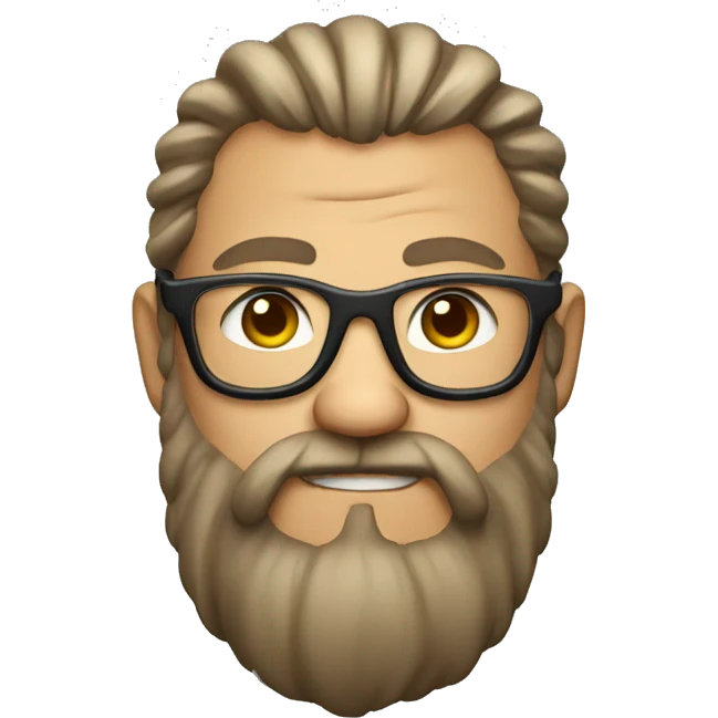 Viking wearing glasses emoji