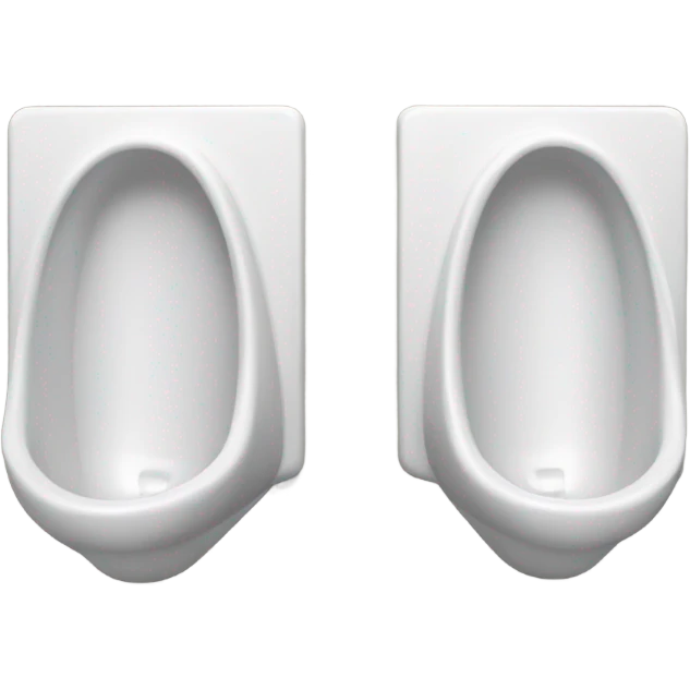 A couple urinals ina public restroom emoji