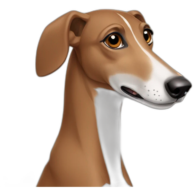 brown greyhound emoji