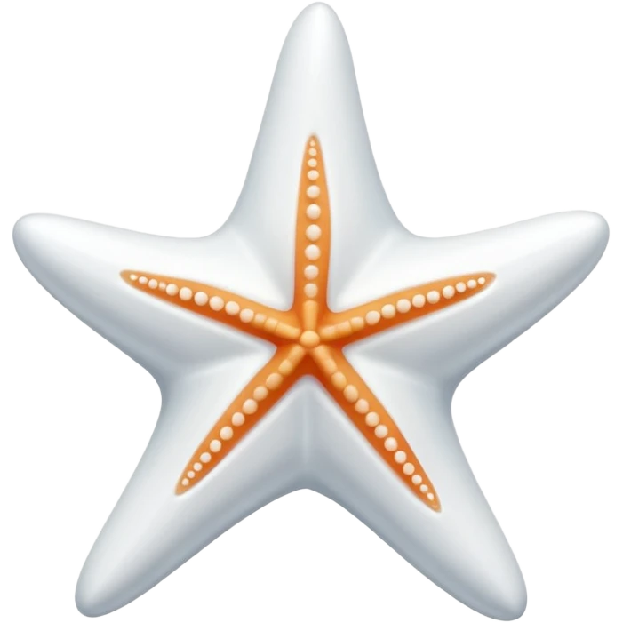 luxury all white starfish emoji