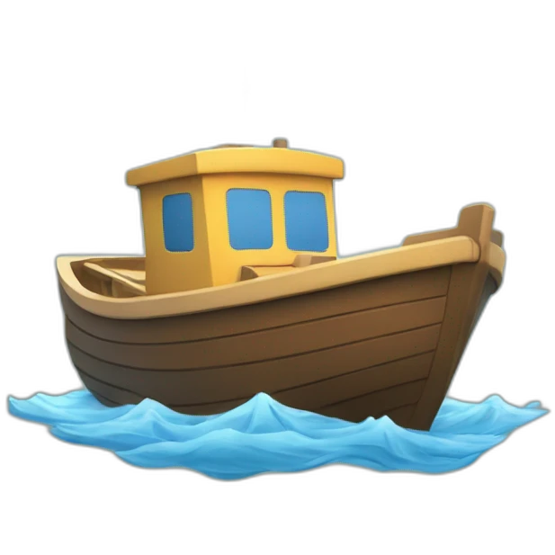 Une feuille sur un bateau emoji