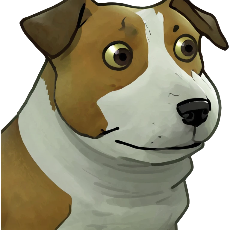 Sharpei mixed pitbull brown and white  emoji