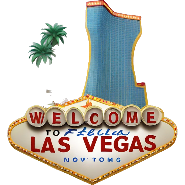 welcome to Las Vegas sign emoji