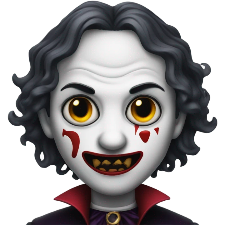 Vampire with clown emoji